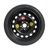 Set - Notrad MINI HATCH III R16 5x112x66,5 + SCHLÜSSEL + WAGENHEBER + HÜLLE FÜR DEN WAGENHEBER