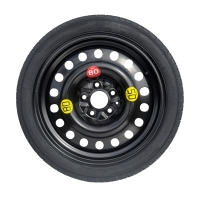 Set - Notrad MINI HATCH III R17 5x112x66,5 + SCHLÜSSEL + WAGENHEBER + HÜLLE FÜR DEN WAGENHEBER