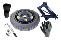 Set - Notrad ALFA ROMEO MITO R17 4x98x58,1 + SCHLÜSSEL + WAGENHEBER + HÜLLE FÜR DEN WAGENHEBER