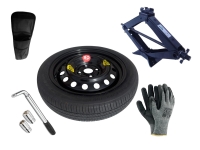 Set - Notrad HYUNDAI i10 II R15 4x100x54,1 + SCHLÜSSEL + WAGENHEBER + HÜLLE FÜR DEN WAGENHEBER