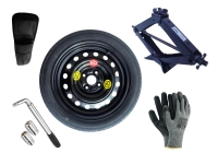 Set - Notrad MAZDA 2 II R15 4x100x54,1 + SCHLÜSSEL + WAGENHEBER + HÜLLE FÜR DEN WAGENHEBER