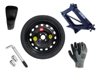 Set - Notrad DACIA SPRING I R16 4x100x60,1 + SCHLÜSSEL + WAGENHEBER + HÜLLE FÜR DEN WAGENHEBER